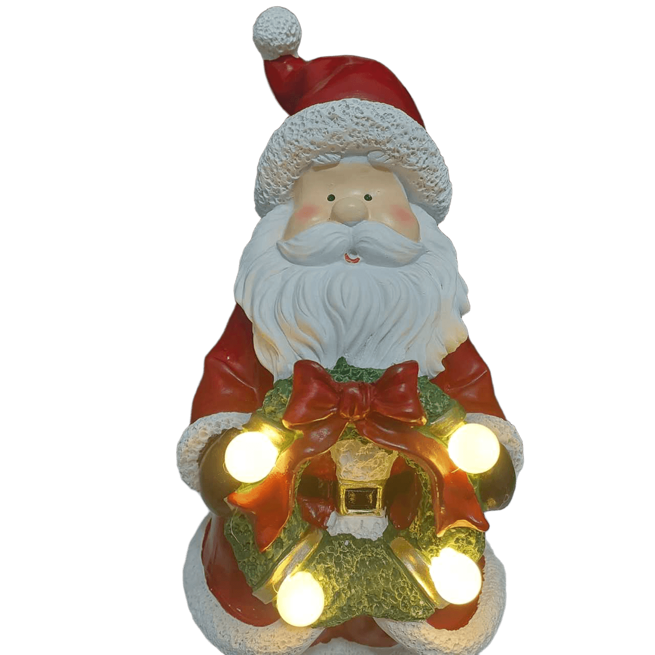 Papai Noel Decorativo Natal com LED Guirlanda Iluminada 31cm - Imagem 3