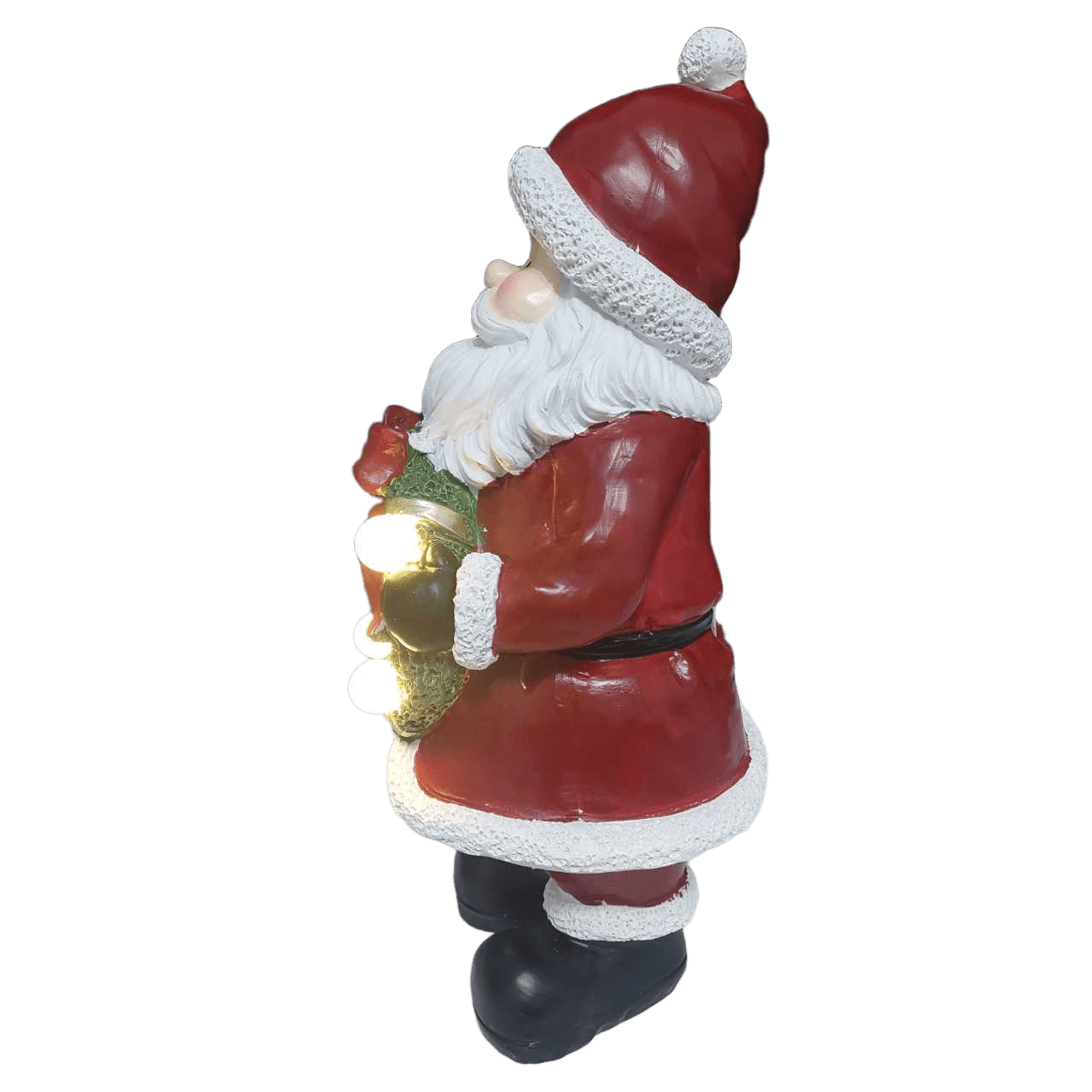 Papai Noel Decorativo Natal com LED Guirlanda Iluminada 31cm - Imagem 2