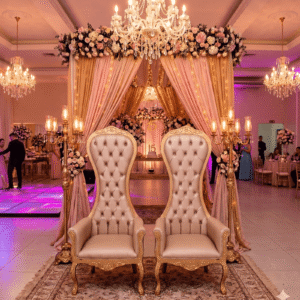 Aluguel de Trono Luis XV Dourado: Luxo para Debutantes e Eventos
